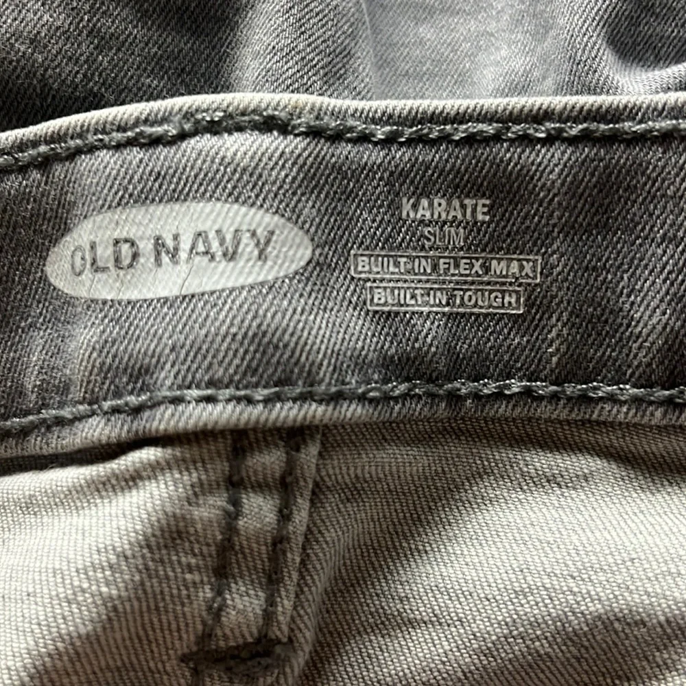 Old navy boy karate slim built-in flex straight‎ gray jeans size 14